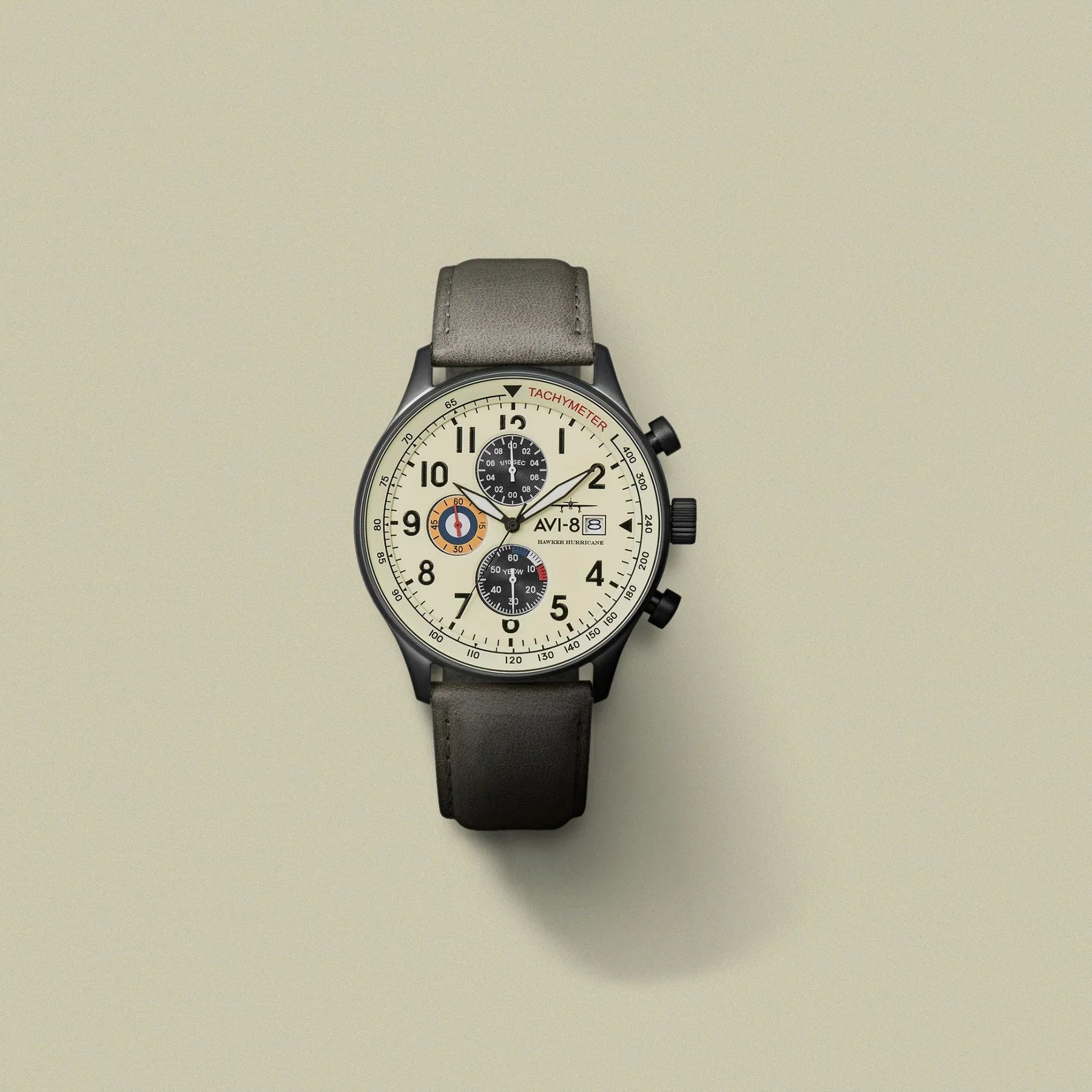 AVI-8 Hawker Hurricane Classic Chronograph Beige Watch