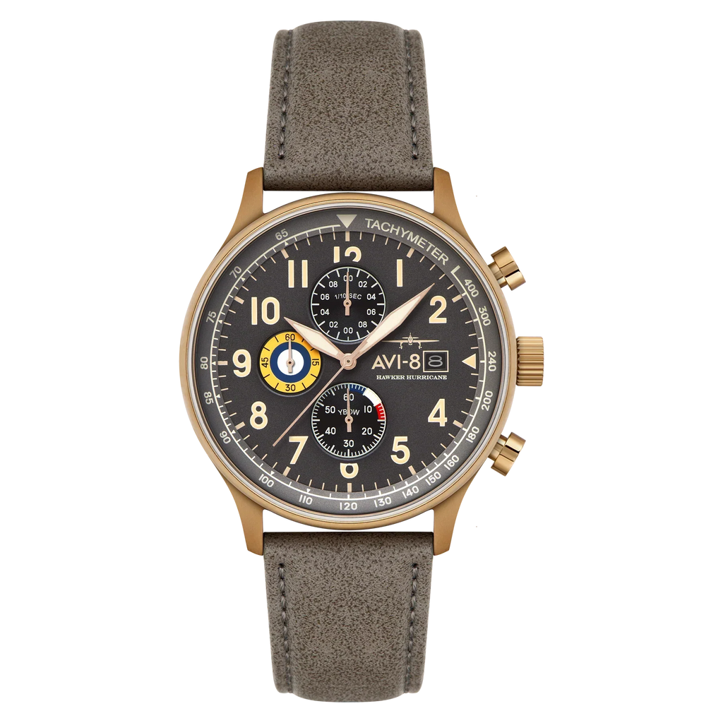 AVI-8 Hawker Hurricane Gold Grey Men's Watch