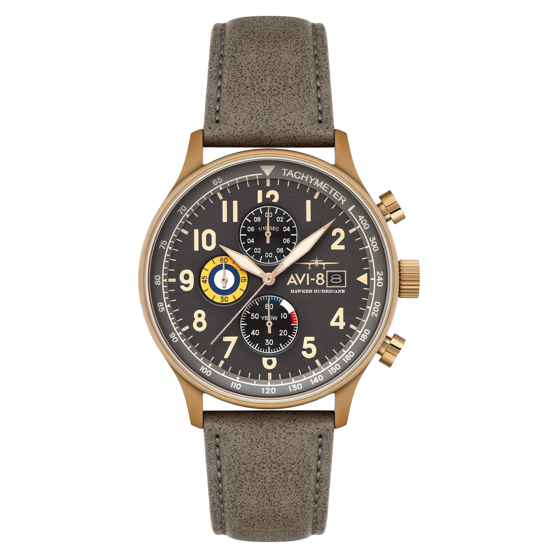 AVI-8 Hawker Hurricane Gold Grey Men's Watch