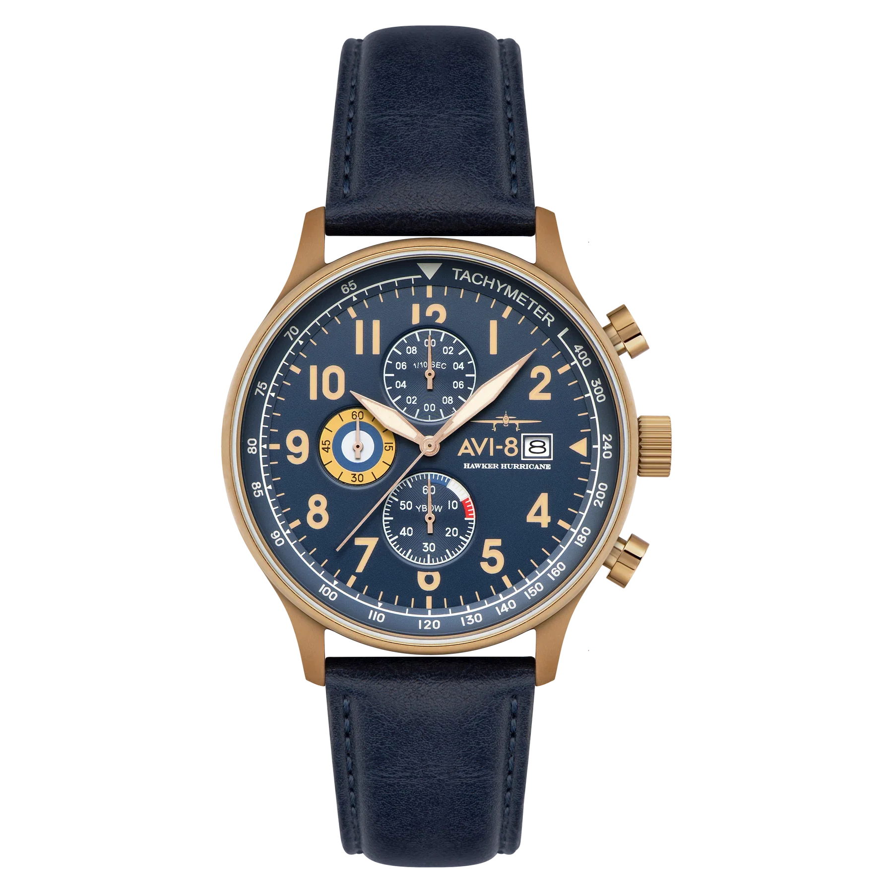 AVI-8 Hawker Hurricane Blue Dial Chronograph Watch