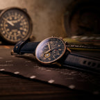 AVI-8 Hawker Hurricane Blue Dial Chronograph Watch