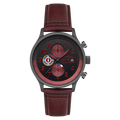 AVI-8 Hawker Hurricane Chronograph Black Dial Red Strap Watch