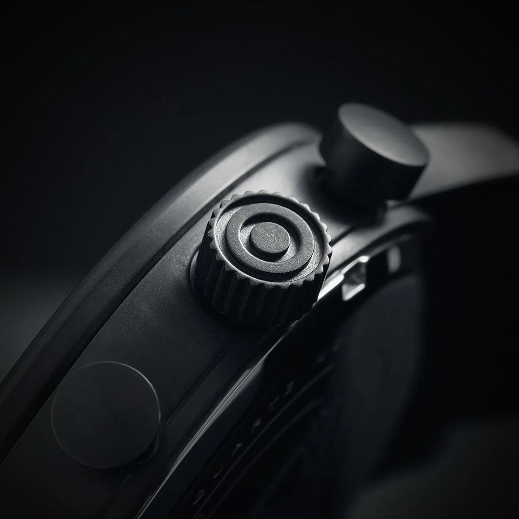 AVI-8 Hawker Hurricane Chronograph Black Dial Red Strap Watch