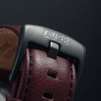 AVI-8 Hawker Hurricane Chronograph Black Dial Red Strap Watch