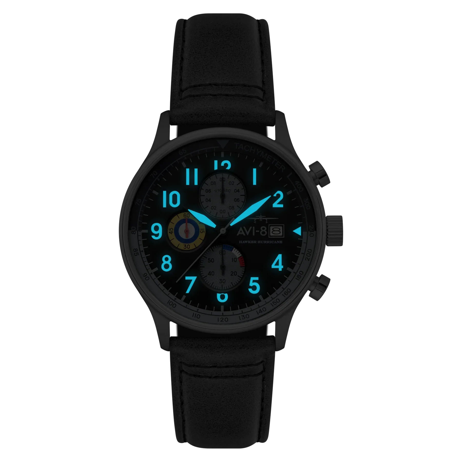 AVI-8 Hawker Hurricane Classic Chronograph Grey Black Watch