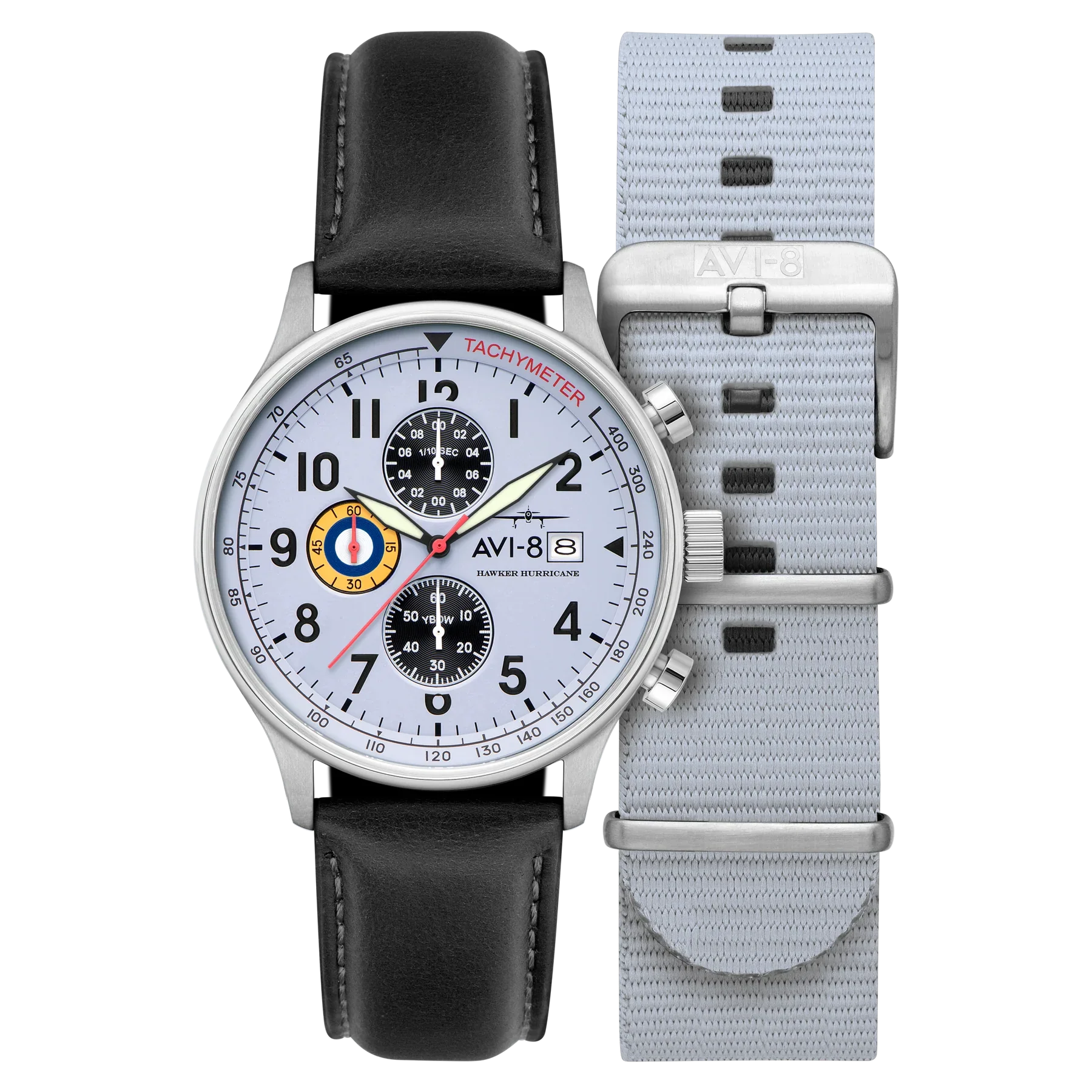 AVI-8 Hawker Hurricane Classic Chronograph White Watch