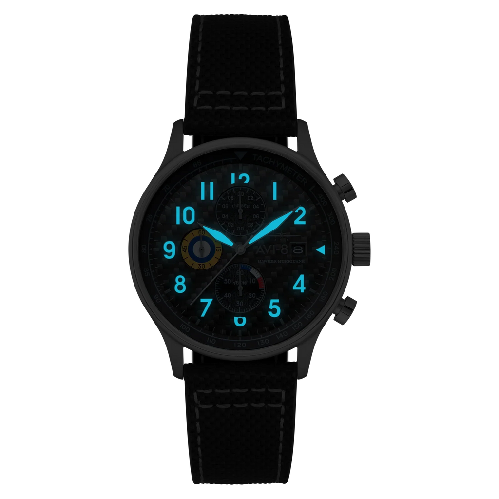 AVI-8 Hawker Hurricane Classic Chronograph Black Watch
