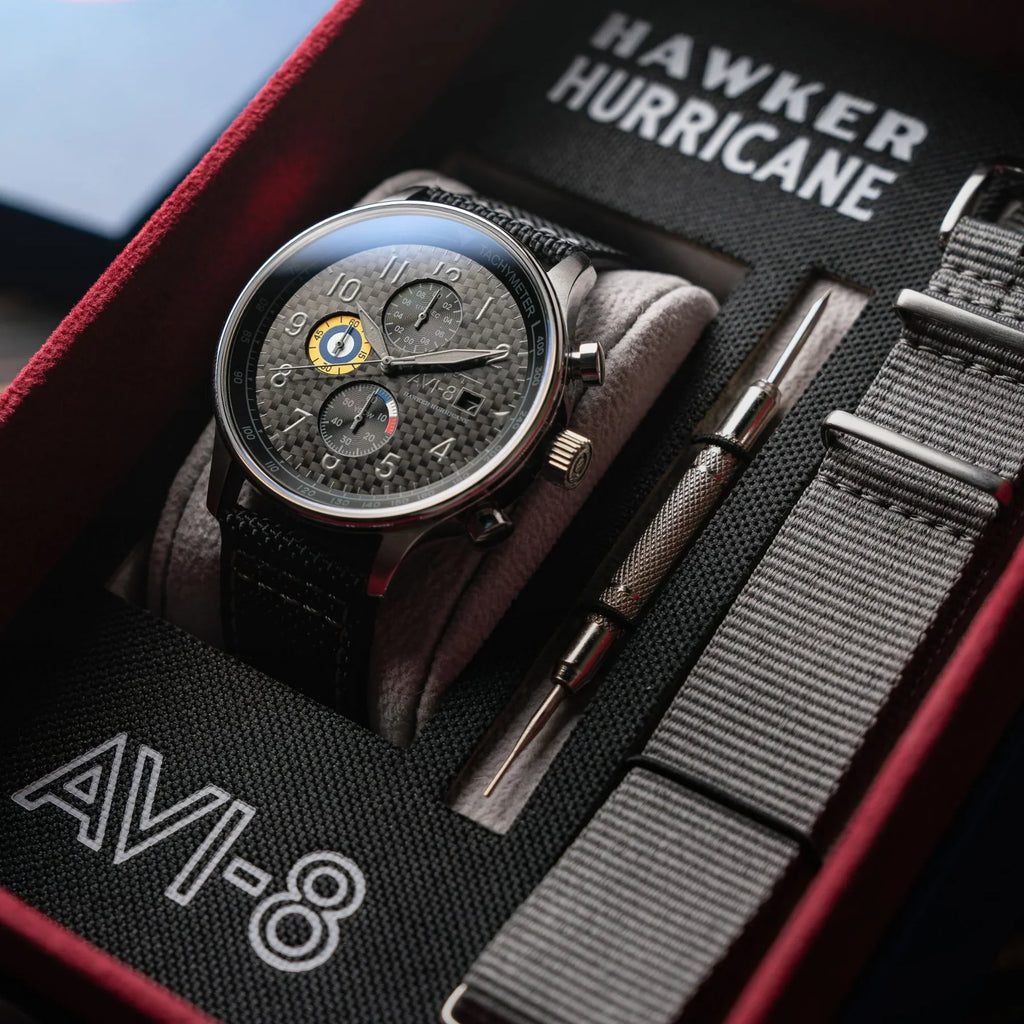 AVI-8 Hawker Hurricane Classic Chronograph Black Watch