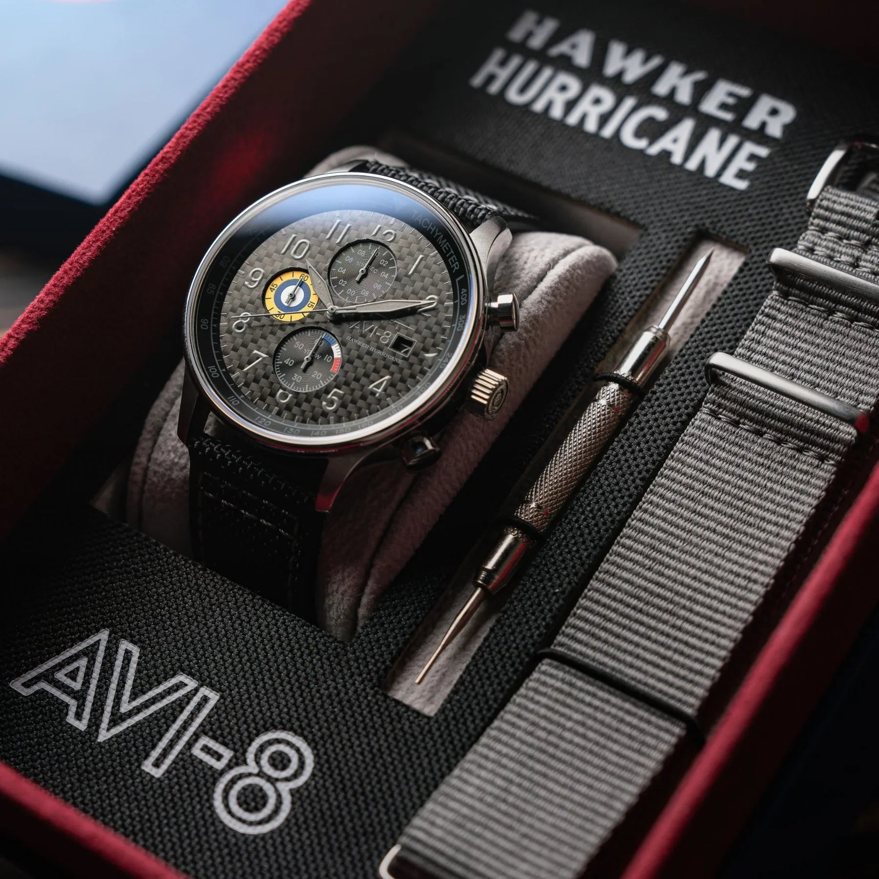 AVI-8 Hawker Hurricane Classic Chronograph Black Watch