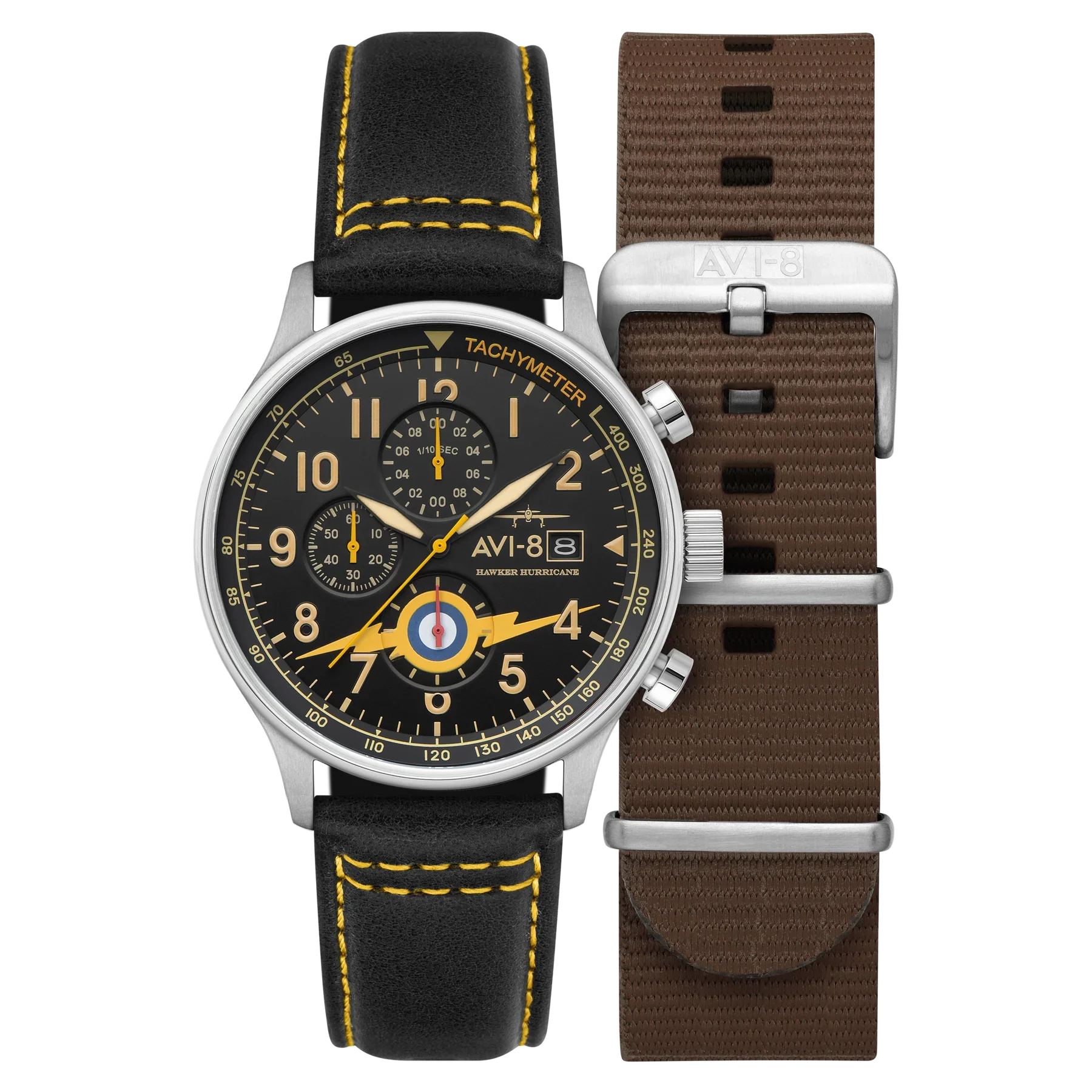 AVI-8 Hawker Hurricane Classic Chronograph Orange Watch