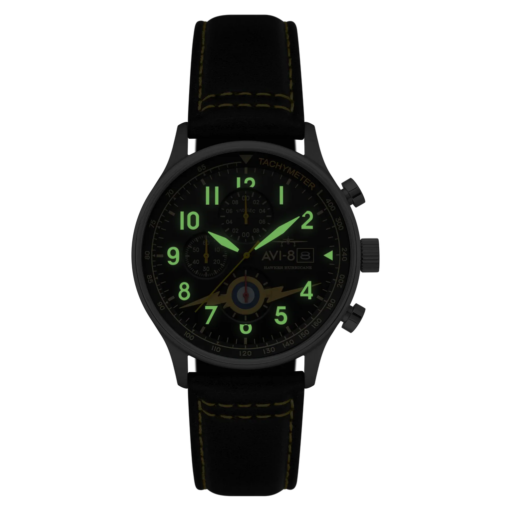 AVI-8 Hawker Hurricane Classic Chronograph Orange Watch