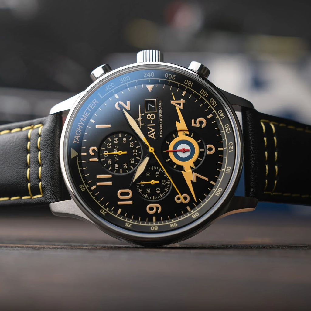 AVI-8 Hawker Hurricane Classic Chronograph Orange Watch