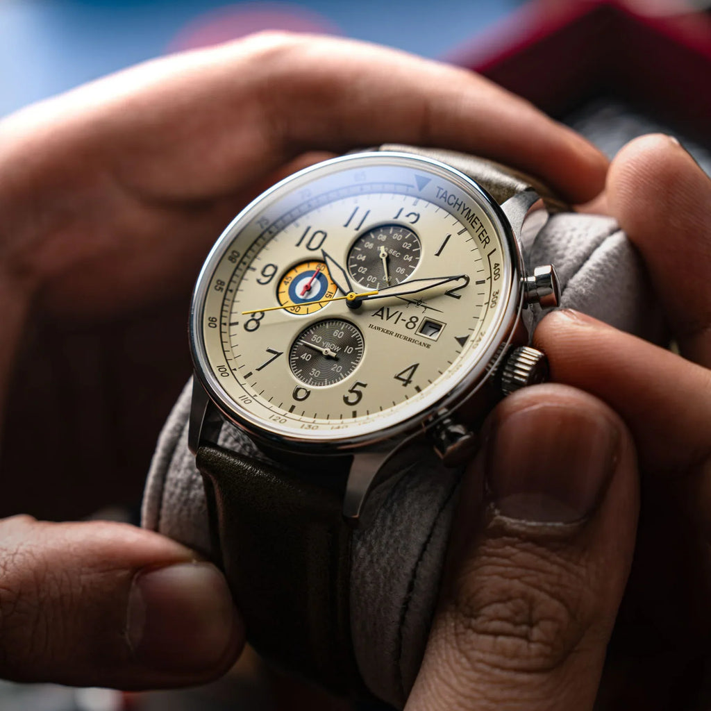 AVI-8 Hawker Hurricane Classic Chronograph Khaki Green Watch