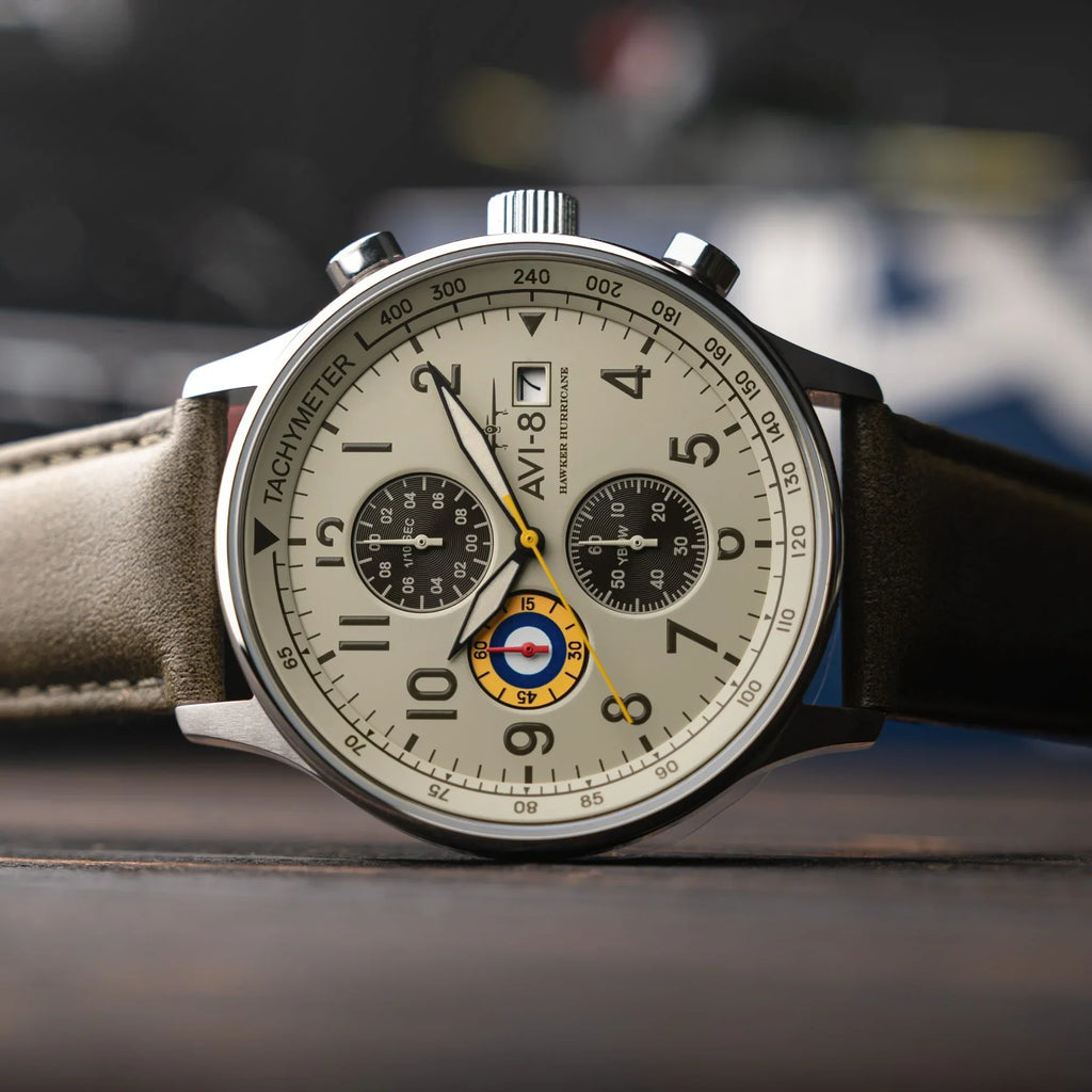 AVI-8 Hawker Hurricane Classic Chronograph Khaki Green Watch