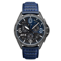 AVI-8 P-51 Mustang Blakeslee Chronograph Blue Dial Leather Watch