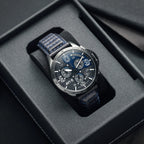 AVI-8 P-51 Mustang Blakeslee Chronograph Blue Dial Leather Watch