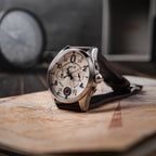 AVI-8 Spitfire Lock Chronograph Aircraft White Watch