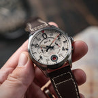 AVI-8 Spitfire Lock Chronograph Aircraft White Watch