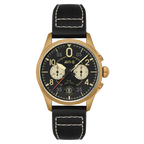 AVI-8 Spitfire Lock Chronograph Black Dial Bronze Case Watch