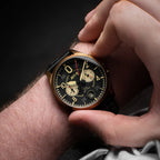 AVI-8 Spitfire Lock Chronograph Black Dial Bronze Case Watch