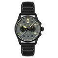 AVI-8 Spitfire Lock Men's Grey Black Chronograph Watch