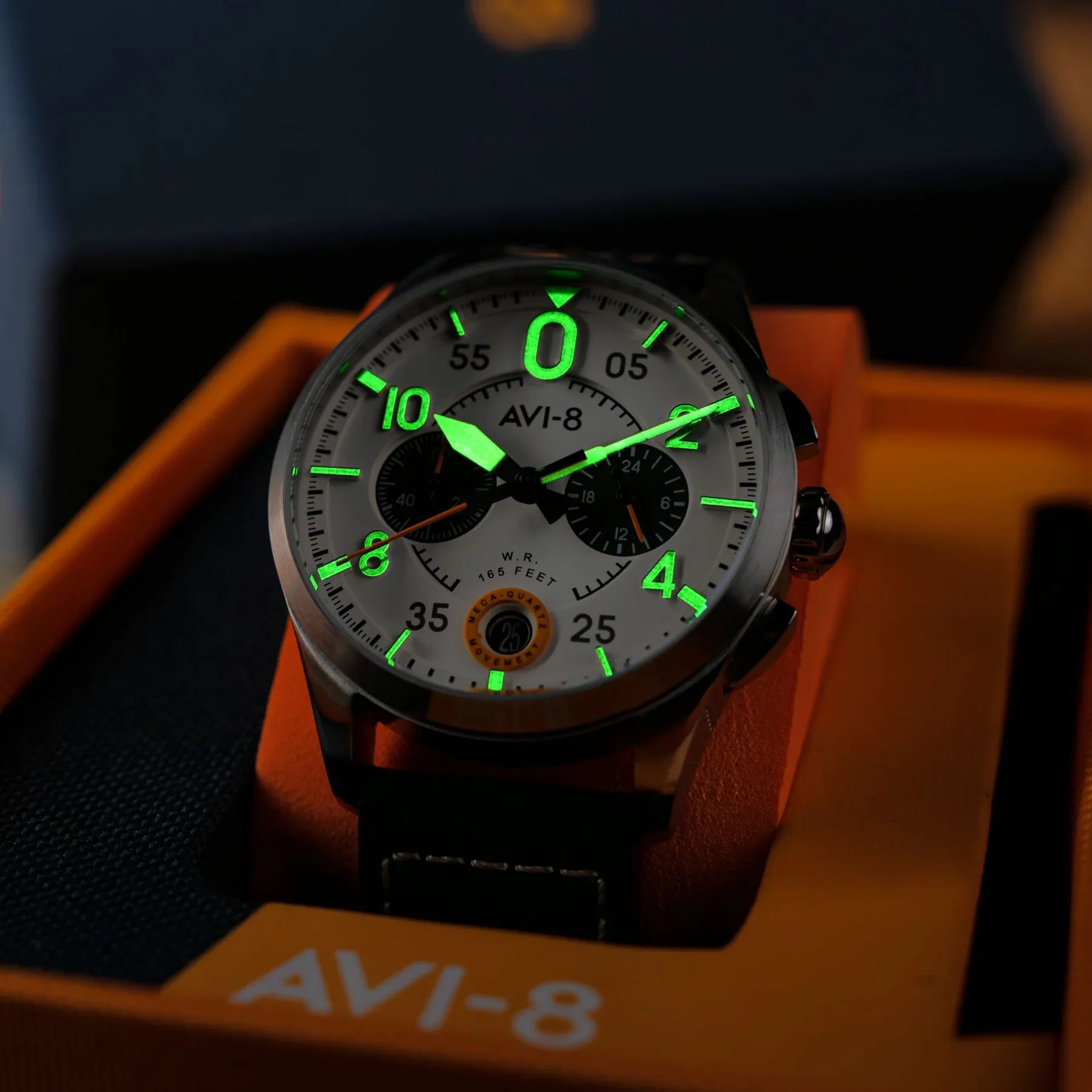 AVI-8 Spitfire Lock Imperial War Museums Edition White Chronograph Watch