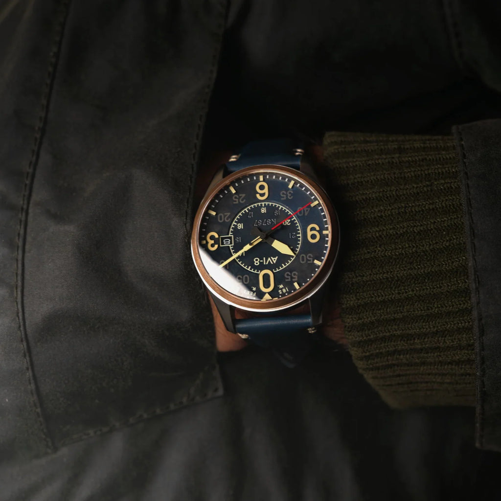 AVI-8 Spitfire Smith Men's Blue Automatic Watch