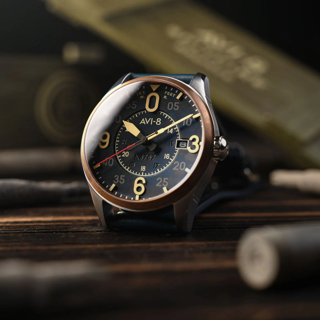 AVI-8 Spitfire Smith Men's Blue Automatic Watch