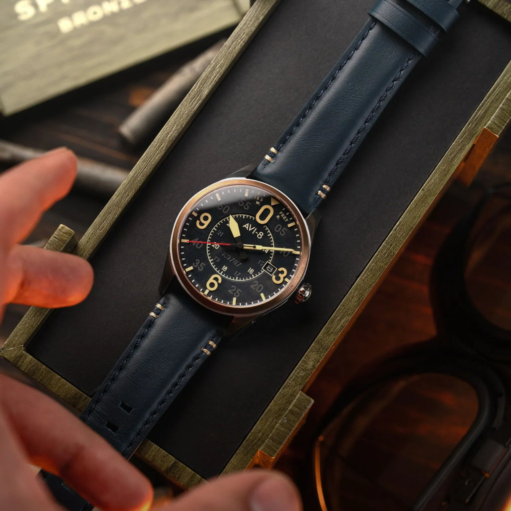 AVI-8 Spitfire Smith Men's Blue Automatic Watch