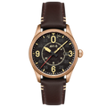 AVI-8 Spitfire Smith Bronze Black Dial Brown Strap Automatic Watch