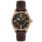 AVI-8 Spitfire Smith Bronze Black Dial Brown Strap Automatic Watch