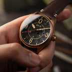 AVI-8 Spitfire Smith Bronze Black Dial Brown Strap Automatic Watch