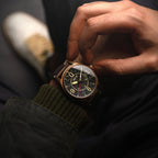 AVI-8 Spitfire Smith Bronze Black Dial Brown Strap Automatic Watch
