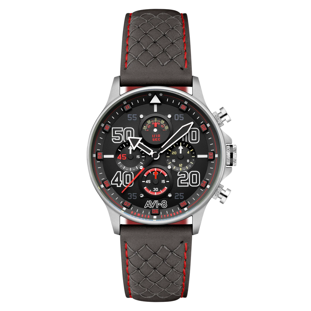 AVI-8 Hawker Typhoon Coningham Men's Black Chronograph Watch