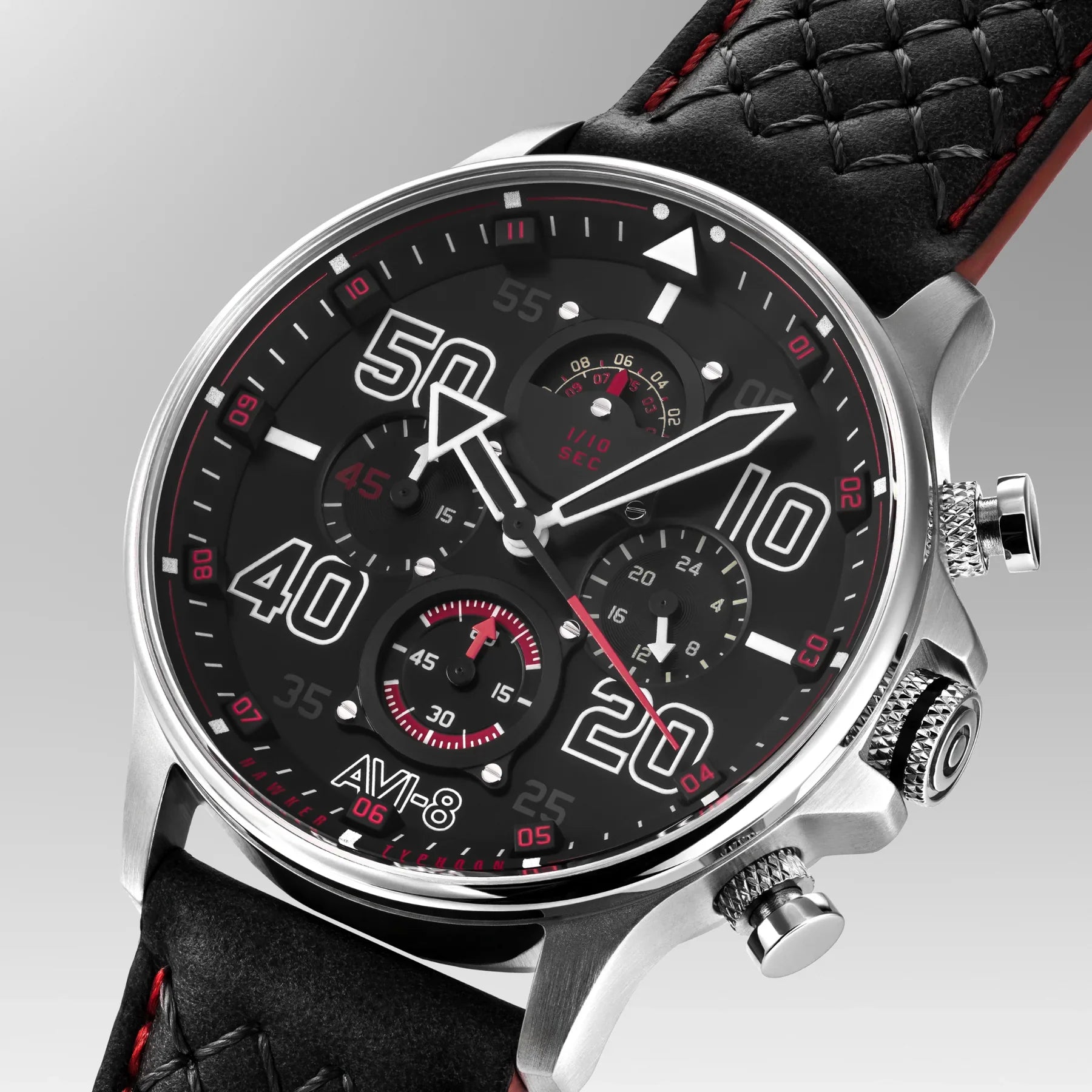 AVI-8 Hawker Typhoon Coningham Men's Black Chronograph Watch