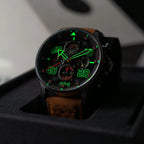AVI-8 Hawker Typhoon Coningham Men's Black Chronograph Watch