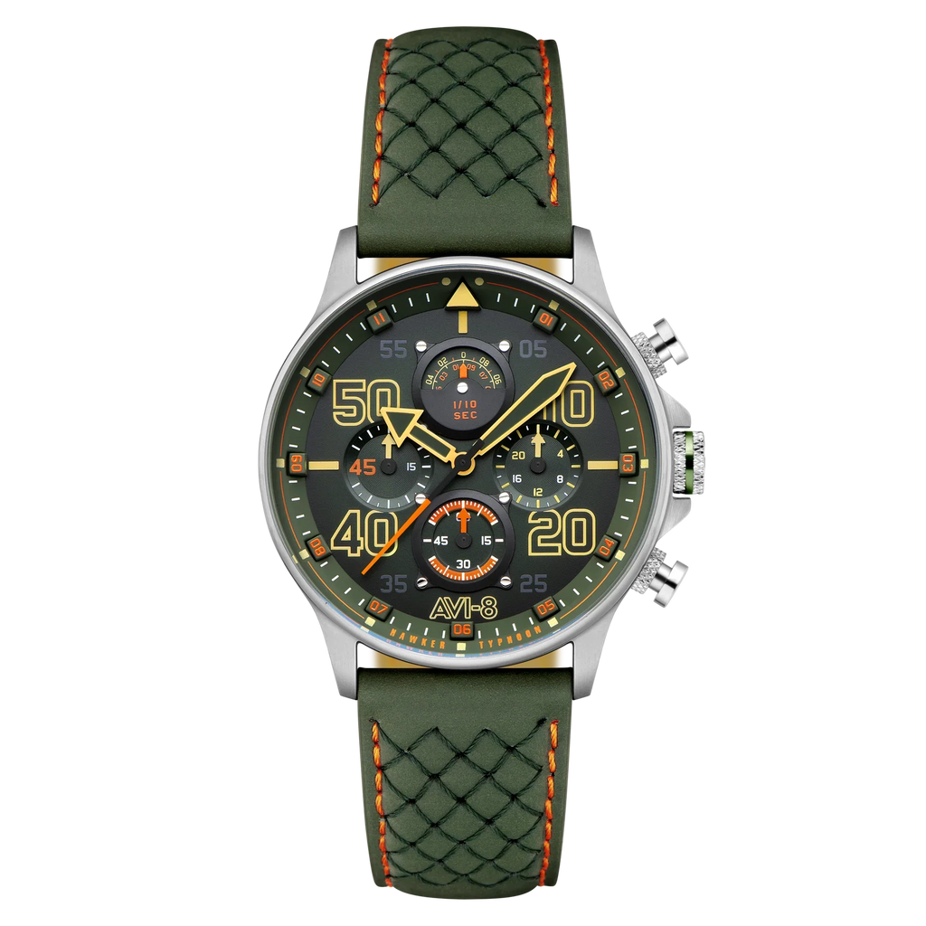 AVI-8 Hawker Typhoon Coningham Men's Green Chronograph Watch