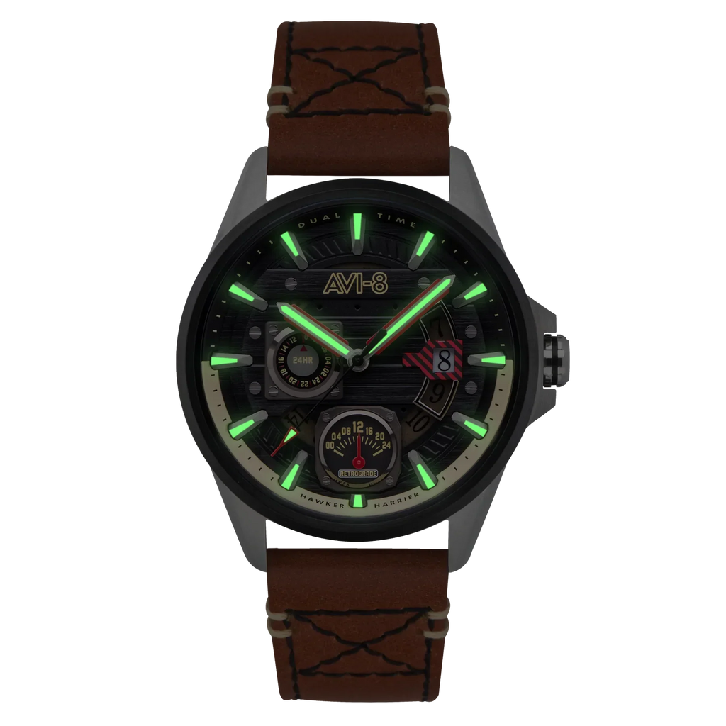 AVI-8 Hawker Harrier Dual Time Terrain Men's Watch