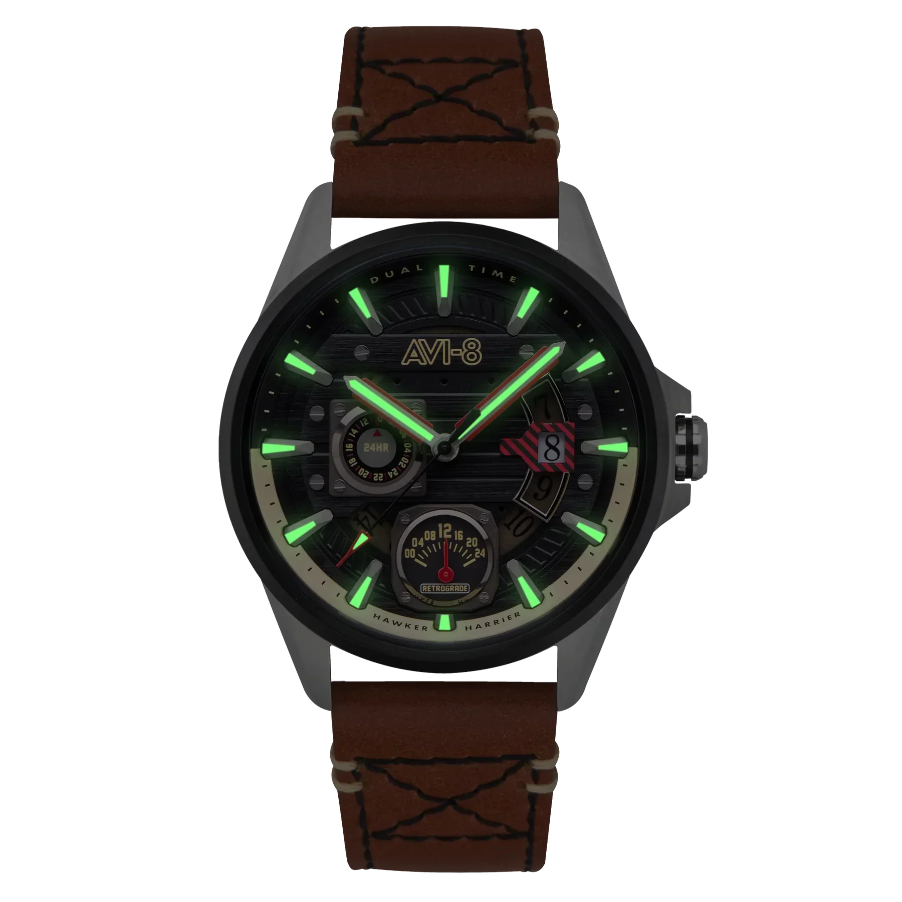 AVI-8 Hawker Harrier Dual Time Terrain Men's Watch