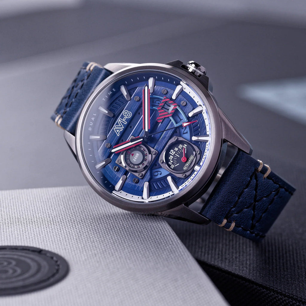 AVI-8 Hawker Harrier Farley Blue Mens Watch