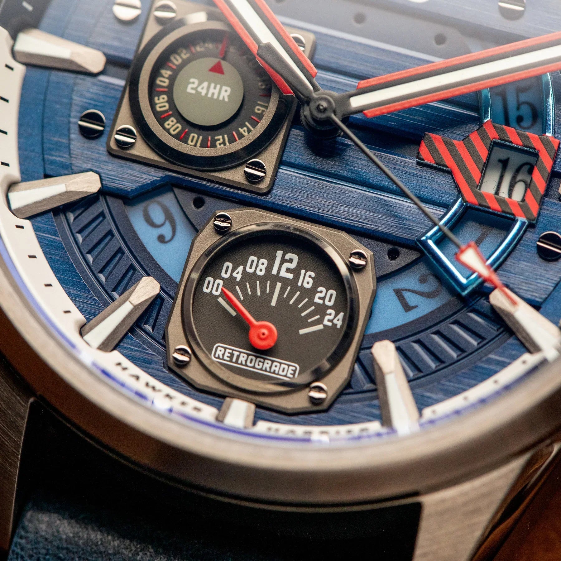 AVI-8 Hawker Harrier Farley Blue Mens Watch