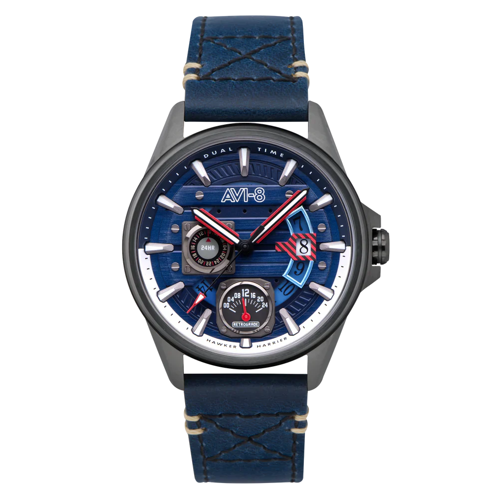 AVI-8 Hawker Harrier Farley Blue Mens Watch