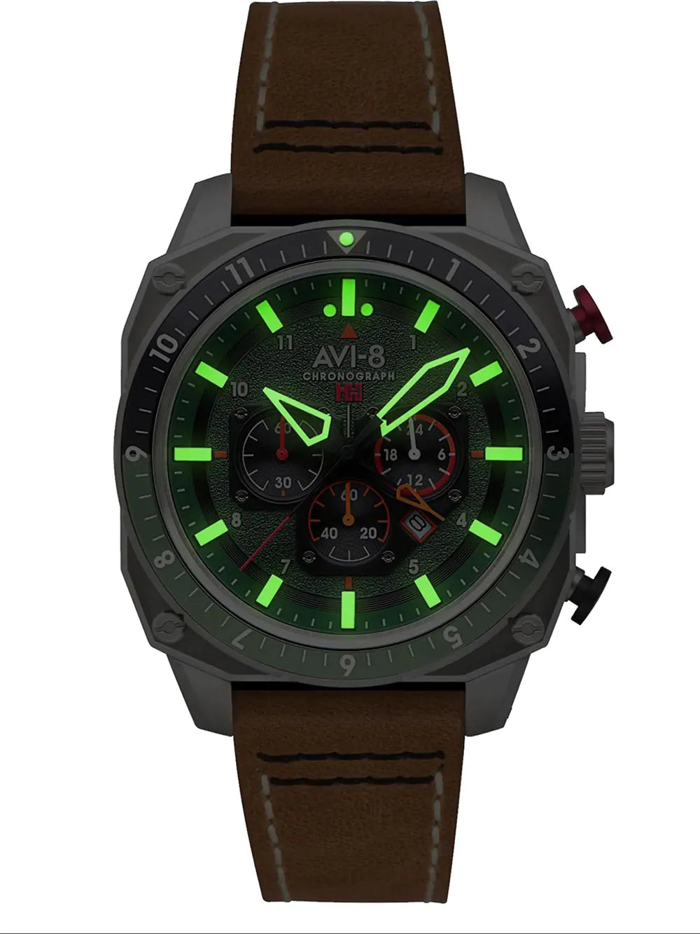 AVI-8 Hawker Hunter Men's Green Watch