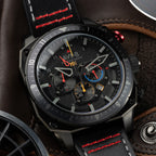 AVI-8 Hawker Hunter Atlas Dual Black Mens Watch