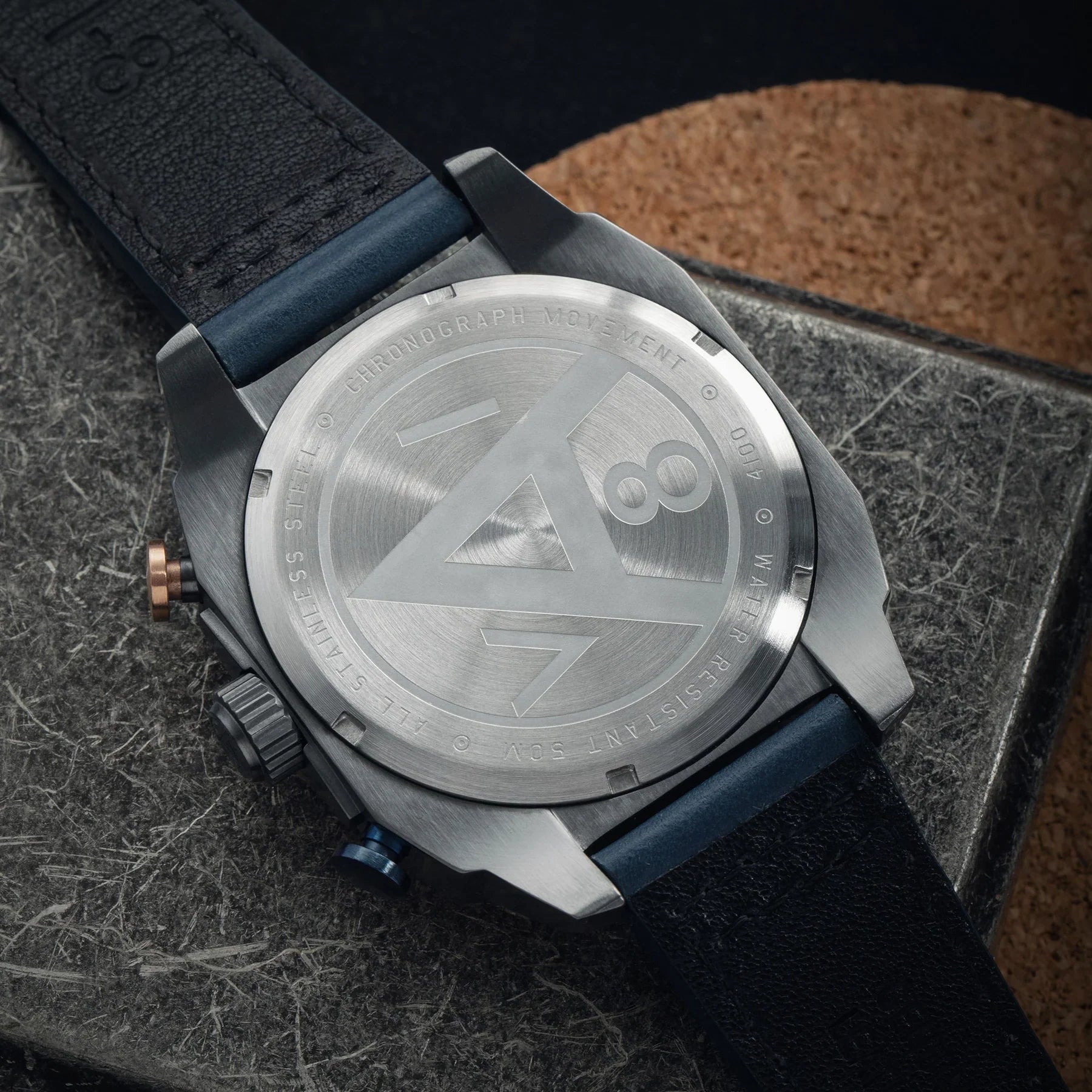 AVI-8 Hawker Hunter Atlas Men's Grey Blue Chronograph Watch