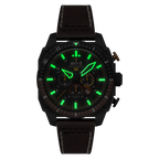 AVI-8 Hawker Hunter Atlas Black Brown Men's Watch