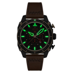 AVI-8 Hawker Hunter Atlas Black Brown Chronograph Watch