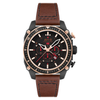 AVI-8 Hawker Hunter Atlas Black Brown Chronograph Watch