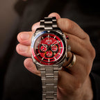 AVI-8 Hawker Hunter Atlas Men's Red Dual Time Watch