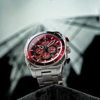 AVI-8 Hawker Hunter Atlas Men's Red Dual Time Watch